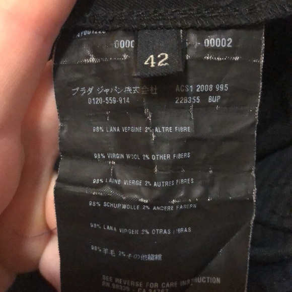 Prada 100% virgin wool dress pants - Picture 3 of 10
